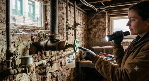 How to Find the Main Water Shutoff in an Older DC Home