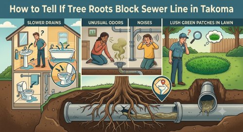 How to Tell If Tree Roots Block Sewer Line in Takoma