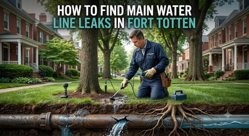 How to Find Main Water Line Leaks in Fort Totten